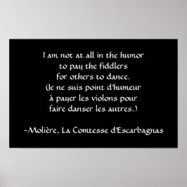 Molière - Betala Spelmannen Poster