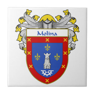 Molina vapensköld-/familjvapensköld kakelplatta