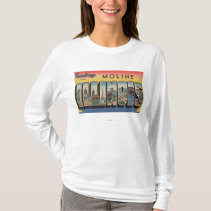 Moline Illinois - stora brevplatser Tee Shirt