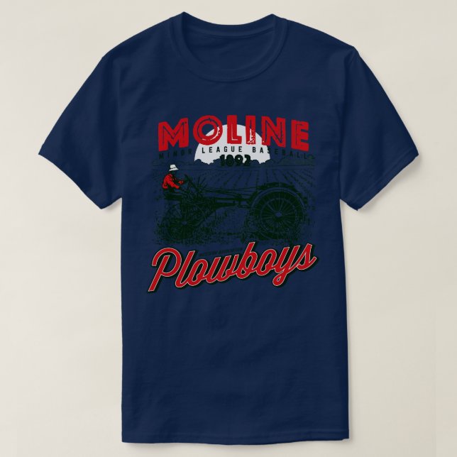 Moline Plowboys T Shirt (Design framsida)