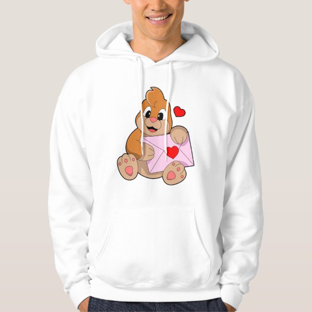 Moll med hjärta kuvert hoodie (Framsida)