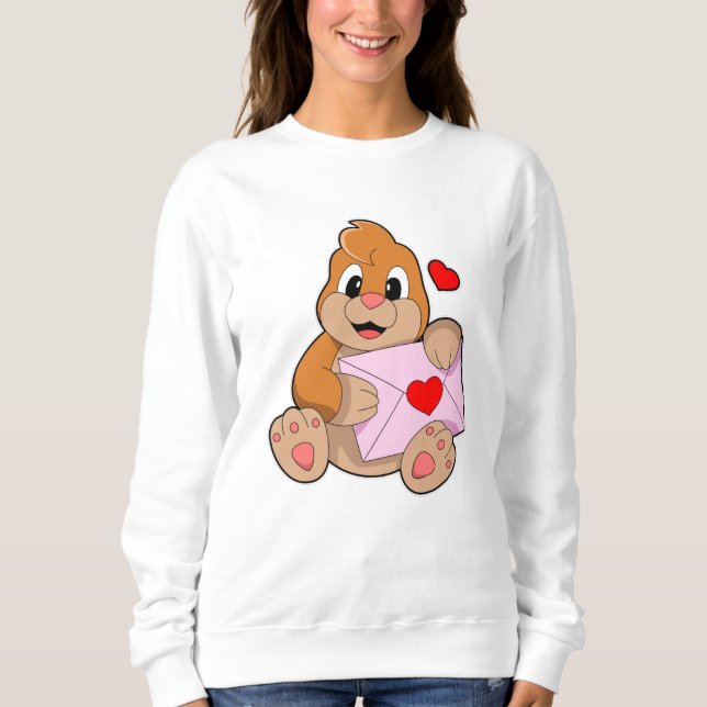 Moll med hjärta kuvert t shirt (Framsida)