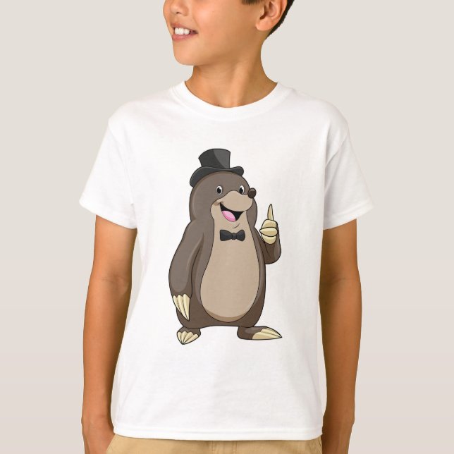 Moll som brudgum med slips t shirt (Framsida)