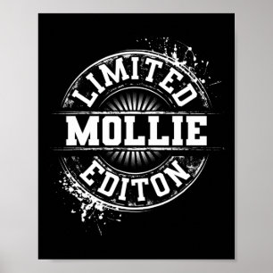 Mollie Limited Edition Rolig Personlig Namnpresent Poster