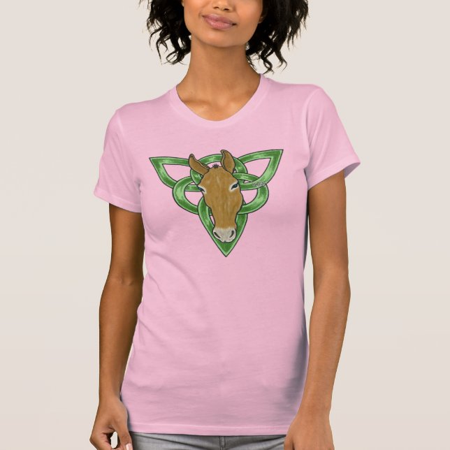 Mollie Mule Celtic Triquetra T Shirt (Framsida)