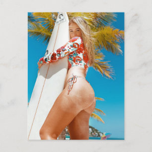 Molly California Bikini ;Blonde ;Beach Babe ; Vykort