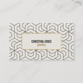 Molly Chic Geometric business card template Visitkort