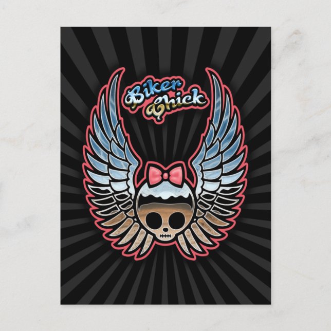 Molly Chrome Bike Vykort (Framsida)