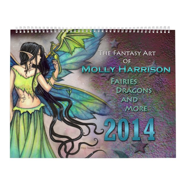 Molly Harrison 2014 Fairy and Fantasy Art Calendar Kalender (Omslag)