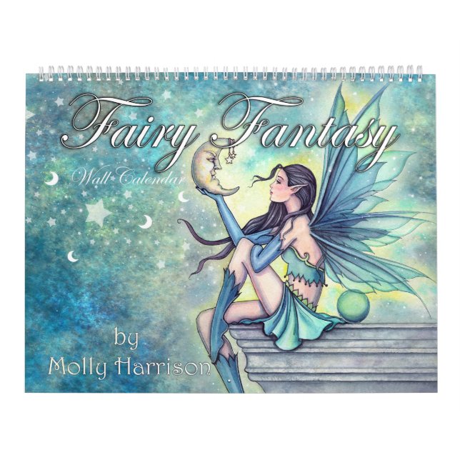 Molly Harrison Älvkalender Fantasykonst Kalender (Omslag)
