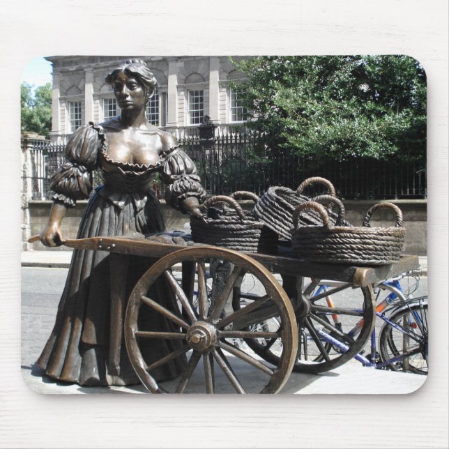 Molly Malone och skottkärra Irland Mousepad Musmatta (Framsidan)