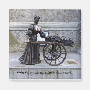 Molly Malone sculpture, Dublin City, Irland Magnet
