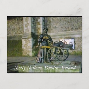 Molly Malone Statue, Dublin Ireland Vykort