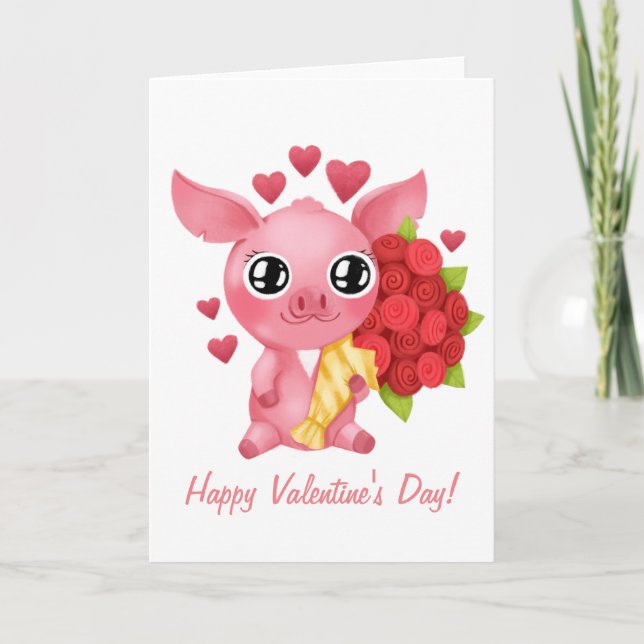Molly Micro Gris Valentine Day Card Helgkort (Framsida)