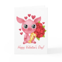 Molly Micro Gris Valentine Day Card