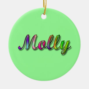 Molly_Name prydnad Julgransprydnad Keramik