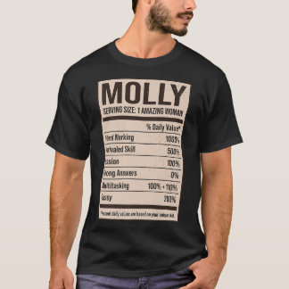 Molly Nutrition Facts Name Nickname Alias Title Fr T Shirt