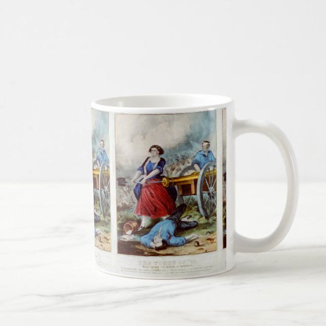 "Molly Pitcher" Revolutionary Krig Mugg (Höger)