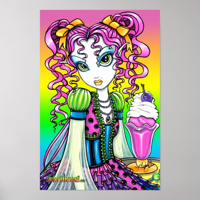 "Molly" Sherbet Ice Cream Rainbow Fairy Poster (Framsidan)