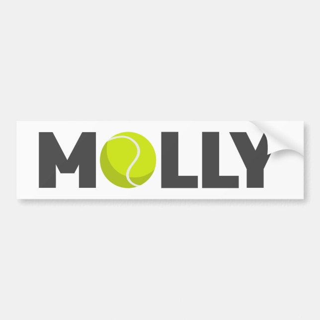 Molly Tennis Bildekal (Framsidan)