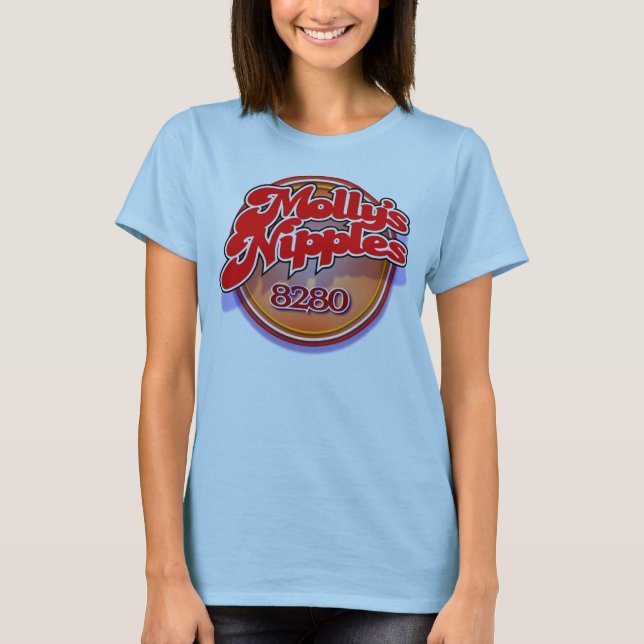 Mollys skjorta för nedslag för nipplar 8280 tee shirt (Framsida)