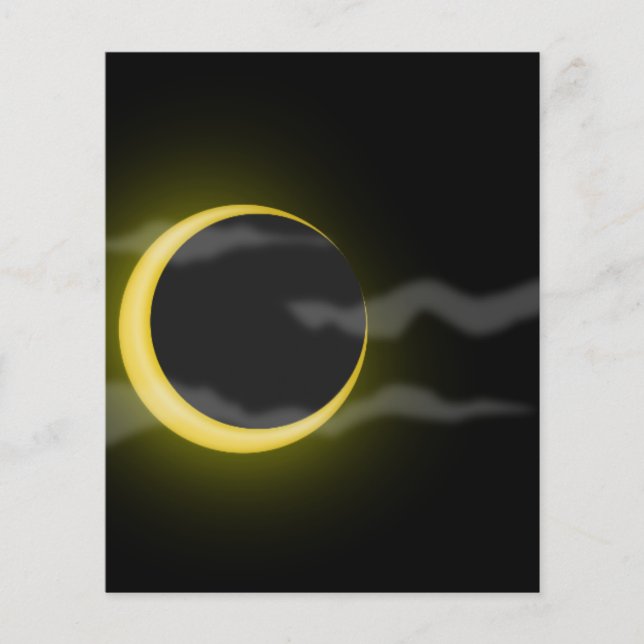 Moln-38060 moln i molnet måne tecknad stjärnor cre flygblad (Framsidan)