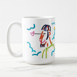 Moln 9 Abstrakt Modern Art Illustration Mugg