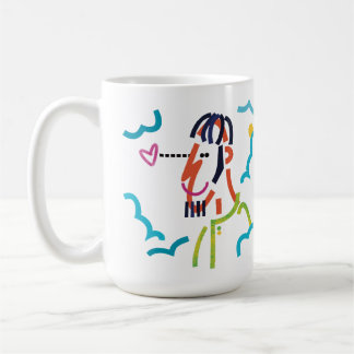 Moln 9 Abstrakt Modern Art Illustration Mugg