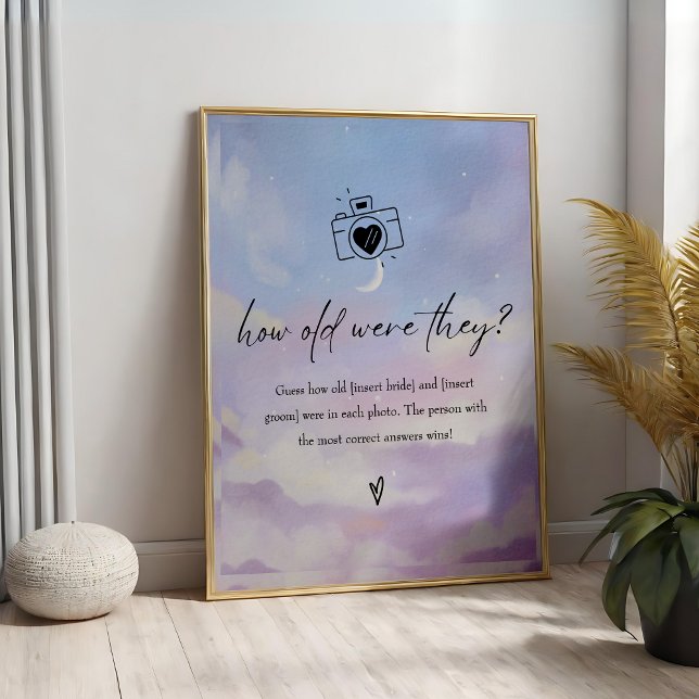 Moln 9 hur gamla de var i Möhippan spelsignatur Poster (Skapare uppladdad)