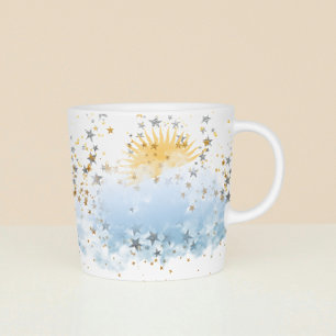 Moln 9 med Sol gigantiskt kaffe mugg Jumbo Mugg