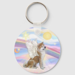 Moln - AKita Inu Ängel Nyckelring