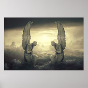moln änglar poster