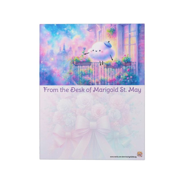 Moln anteckningsbok för stadsodling anteckningsblock (Roterad)