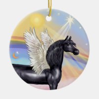 Moln - Arabiska hästar (svart) Angel