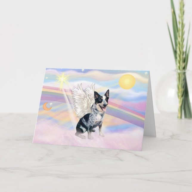 Moln - Australian Cattle Dog Ängel - Fyrkantig Kort (Framsida)