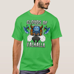 Moln av Valhalla som viking Vape på T Shirt