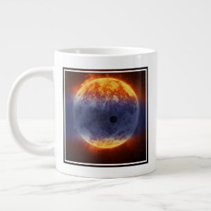 Moln av vätegas utanför exoplaneten Gj 3470b Jumbo Mugg