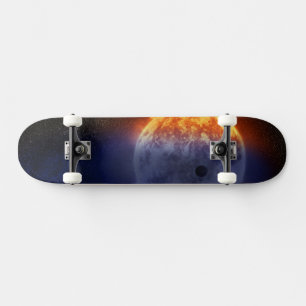Moln av vätegas utanför exoplaneten Gj 3470b Mini Skateboard Bräda 18,5 Cm
