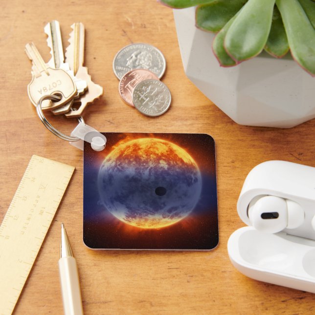 Moln av vätegas utanför exoplaneten Gj 3470b Nyckelring (Skrivbord)