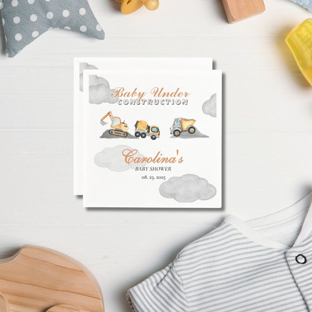 Moln baby under babyduschen pappersservett (Skapare uppladdad)