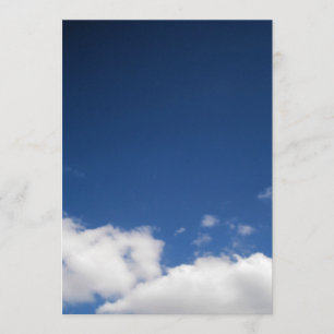 Moln & Blå Himmel Inbjudan