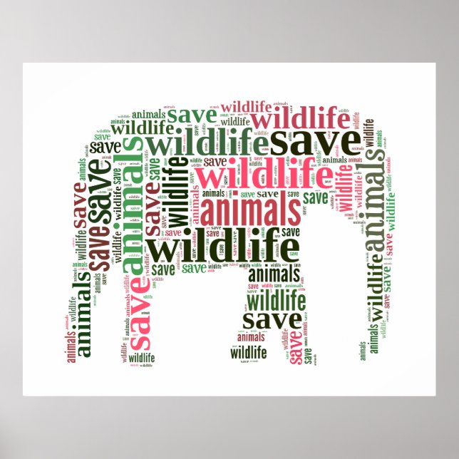 Moln Elephant ord Poster (Framsidan)
