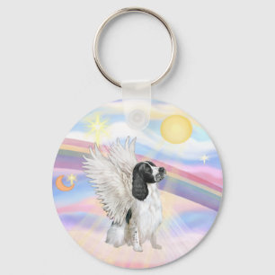 Moln - Engelska Springer Spanska Angel Nyckelring