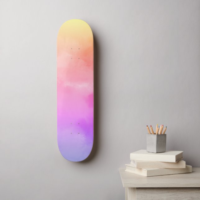 moln från abstrakt sol mini skateboard bräda 18,5 cm (Väggkonst)