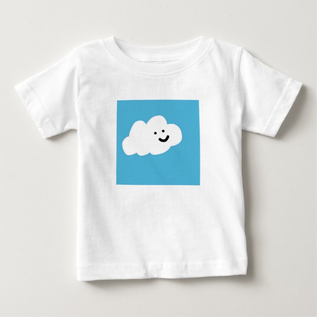 "moln från Lycklig" T Shirt (Framsida)