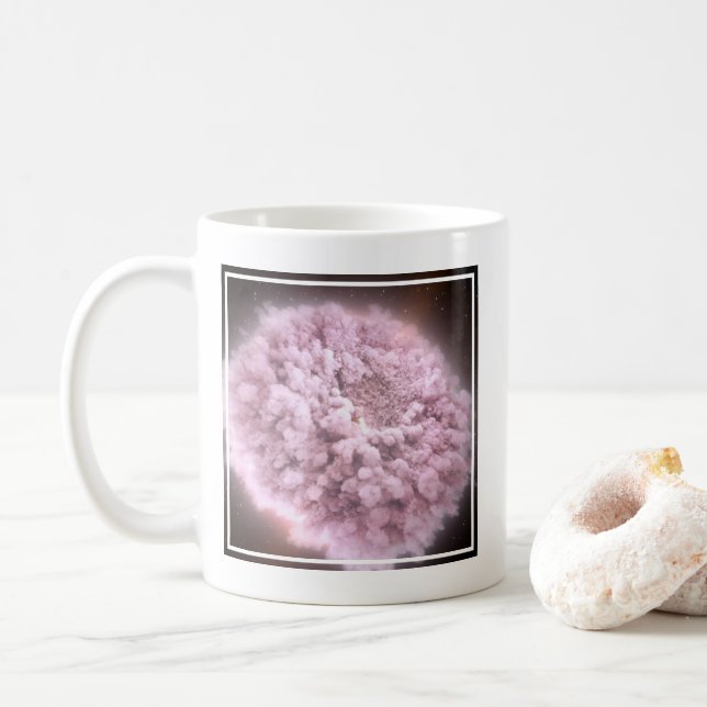Moln från två neutronstjärnor kaffemugg (Med munk)