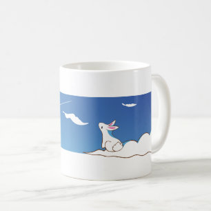 Moln Gazing Himlar Bunny Mugg