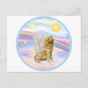 Moln - Golden Retriever (B1) Angel Vykort