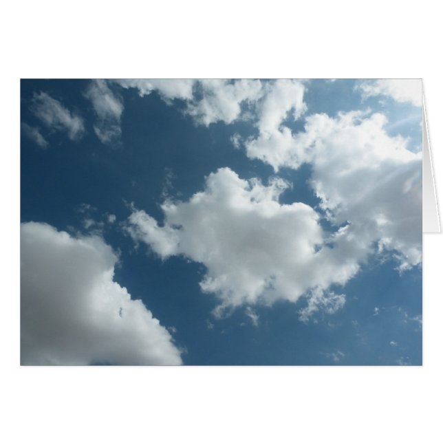 Moln Hälsningskort (Framsidan Horizontal)
