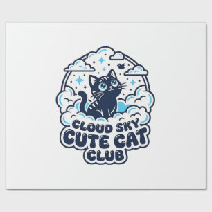 Moln Himmel Söt Katt Katt Älskare Tröja Konst - Mo Presentpapper